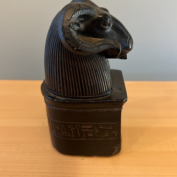 Egyptian Statue Ram head Repro Bookend - Picture 3 of 8